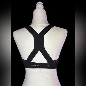 LIMITED EDITION // Vintage LIKE NEW Allyson Felix Black Strappy Sports Bra